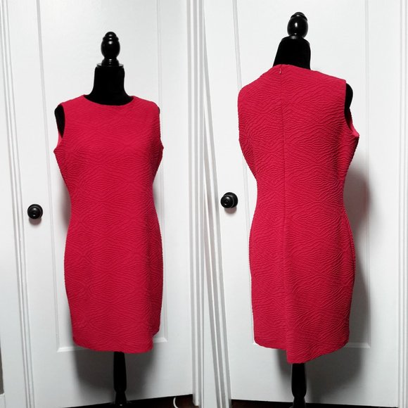 Calvin Klein Textured Sheath Dress - Picture 4 of 7